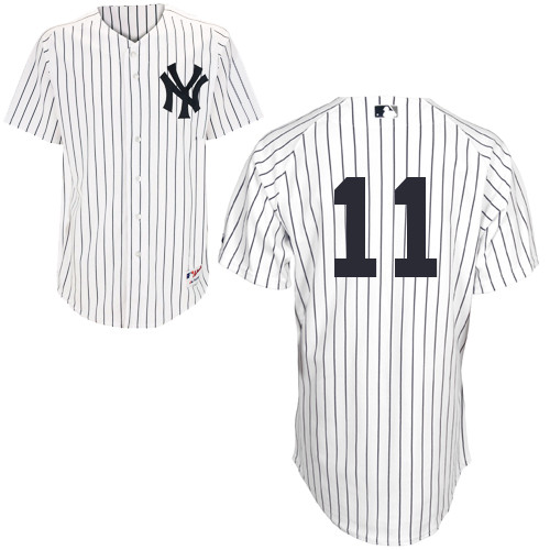 Brett Gardner #11 MLB Jersey-New York Yankees Men's Authentic Home White Baseball Jersey